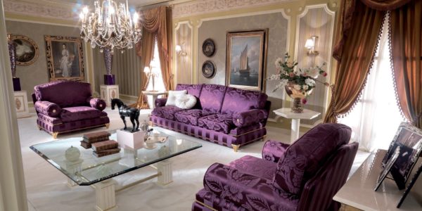 Фиолетовая мебель фото 