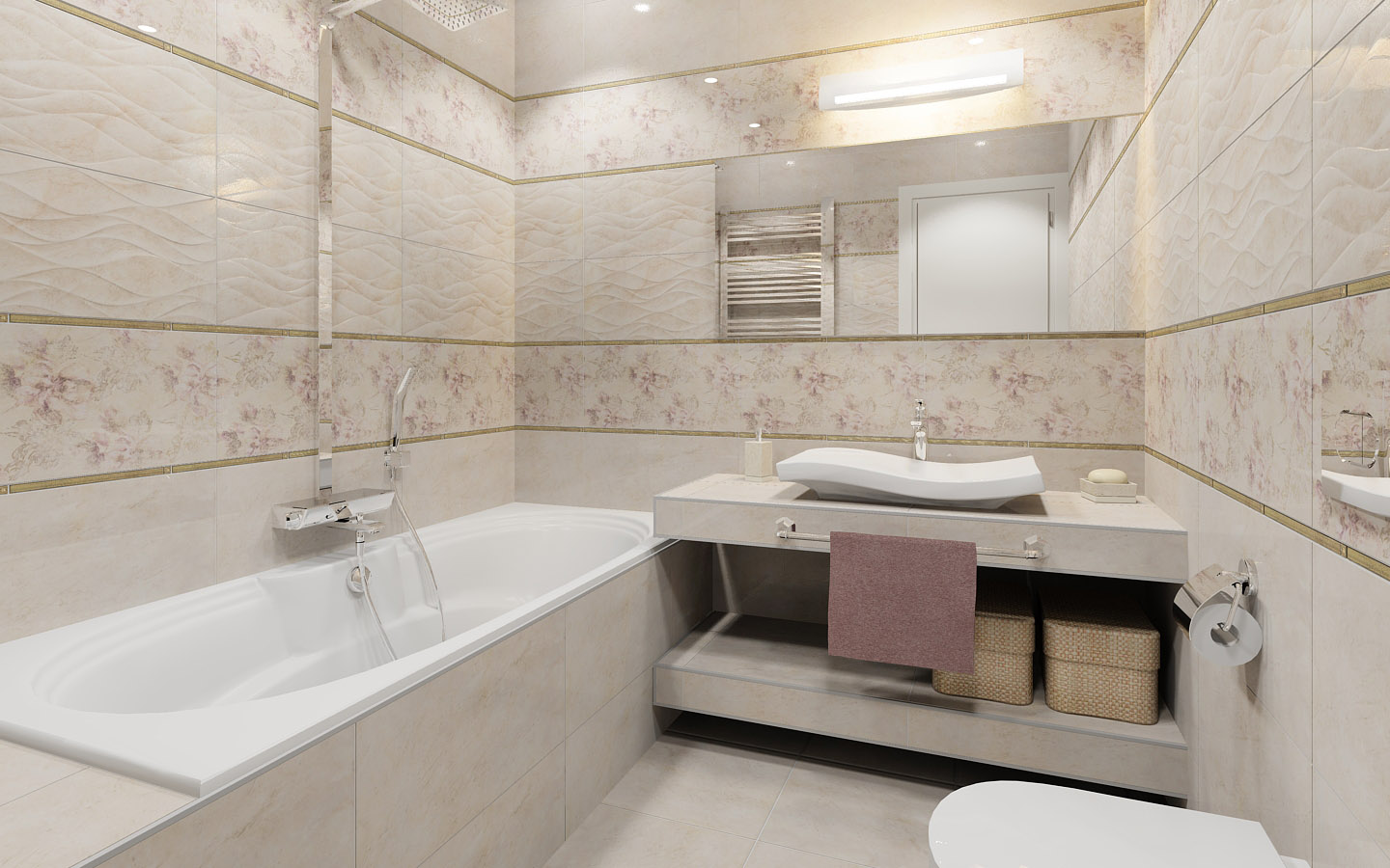 Керамическая плитка для ванной комнаты — Портал о строительстве .