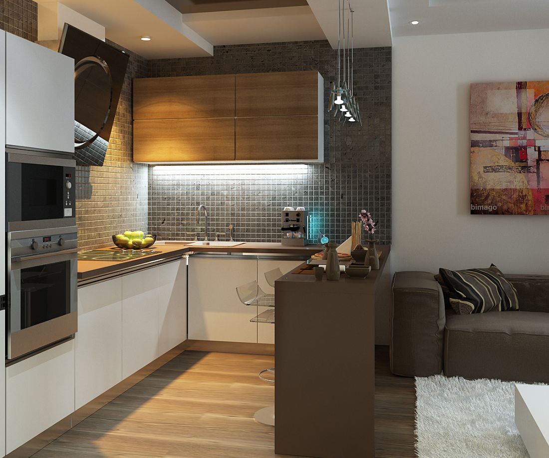 Дизайн кухни гостиной 20 кв м фото: проект планировки интерьера кухни столов�ой, мебель