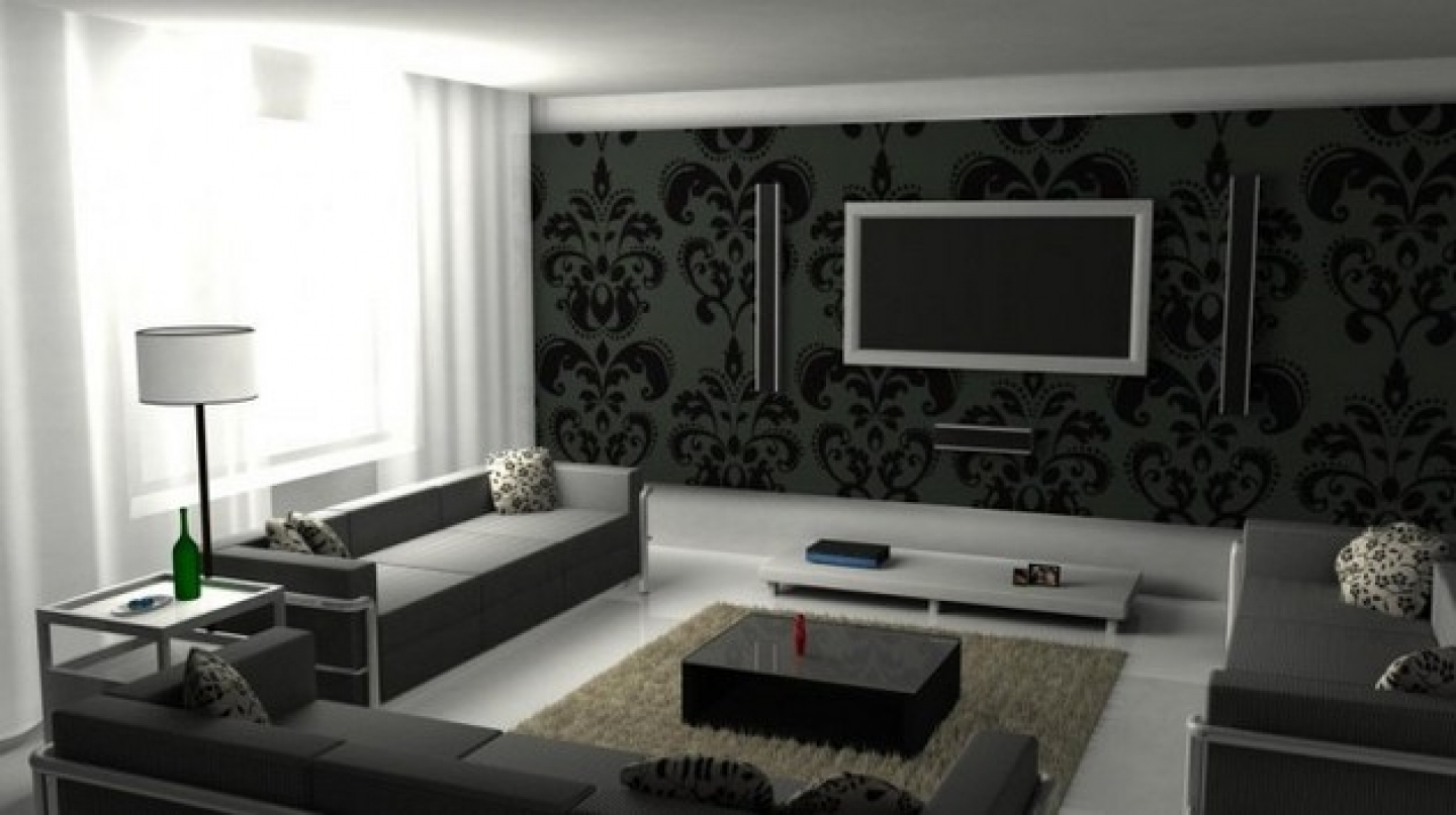 Дизайн квартиры в черно белом цвете