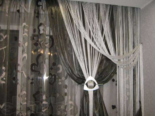 Нитяные шторы — романтичная изюминка для вашего интерьера